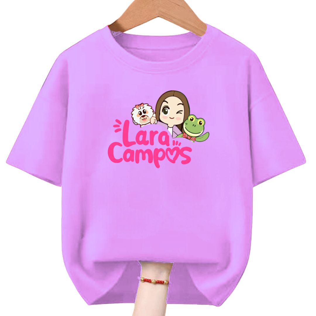 POLO ALGODÓN LILA RANA LARA CAMPOS PELUCHE - TALLAS 6 HASTA XL - 1