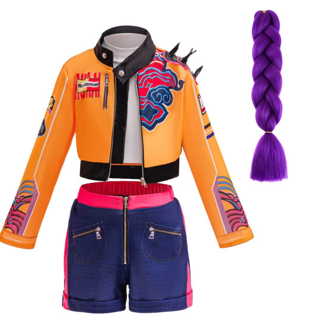 TRAJE RUMI GUERRERAS KPOP DEMON HUNTERS PELUCHE  - TALLA 4 HASTA 14 - 2