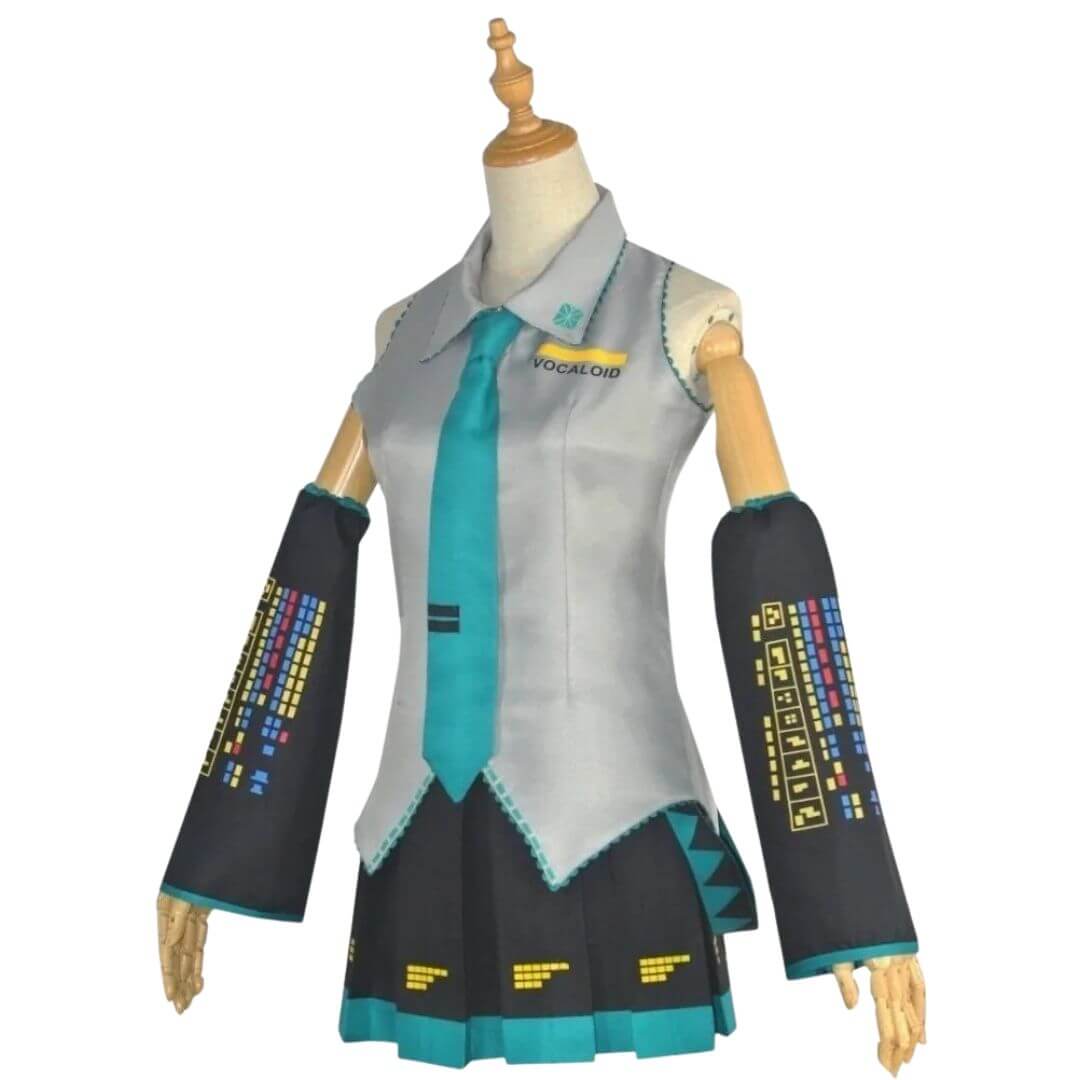 TRAJE MIKU HATSUNE VOCALOID PELUCHE IMPORTADO - TALLA 14 HASTA L - 3