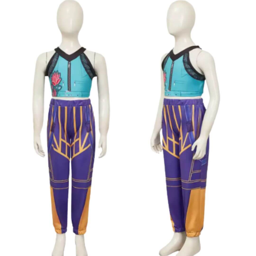 TRAJE ZOEY GUERRERAS KPOP DEMON HUNTERS PELUCHE  - TALLA 4 HASTA 14 - 2