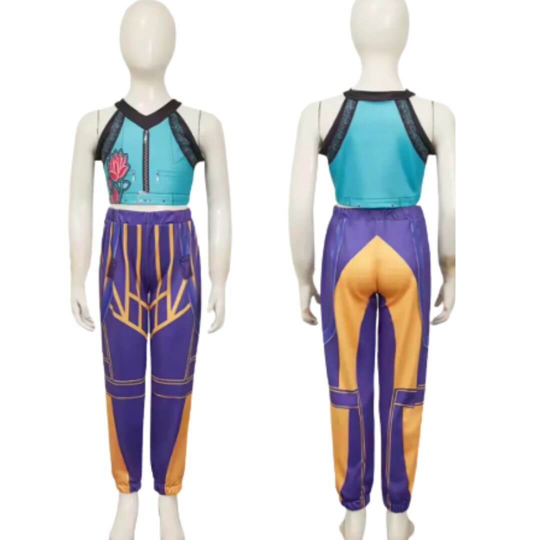 TRAJE ZOEY GUERRERAS KPOP DEMON HUNTERS PELUCHE  - TALLA 4 HASTA 14 - 3