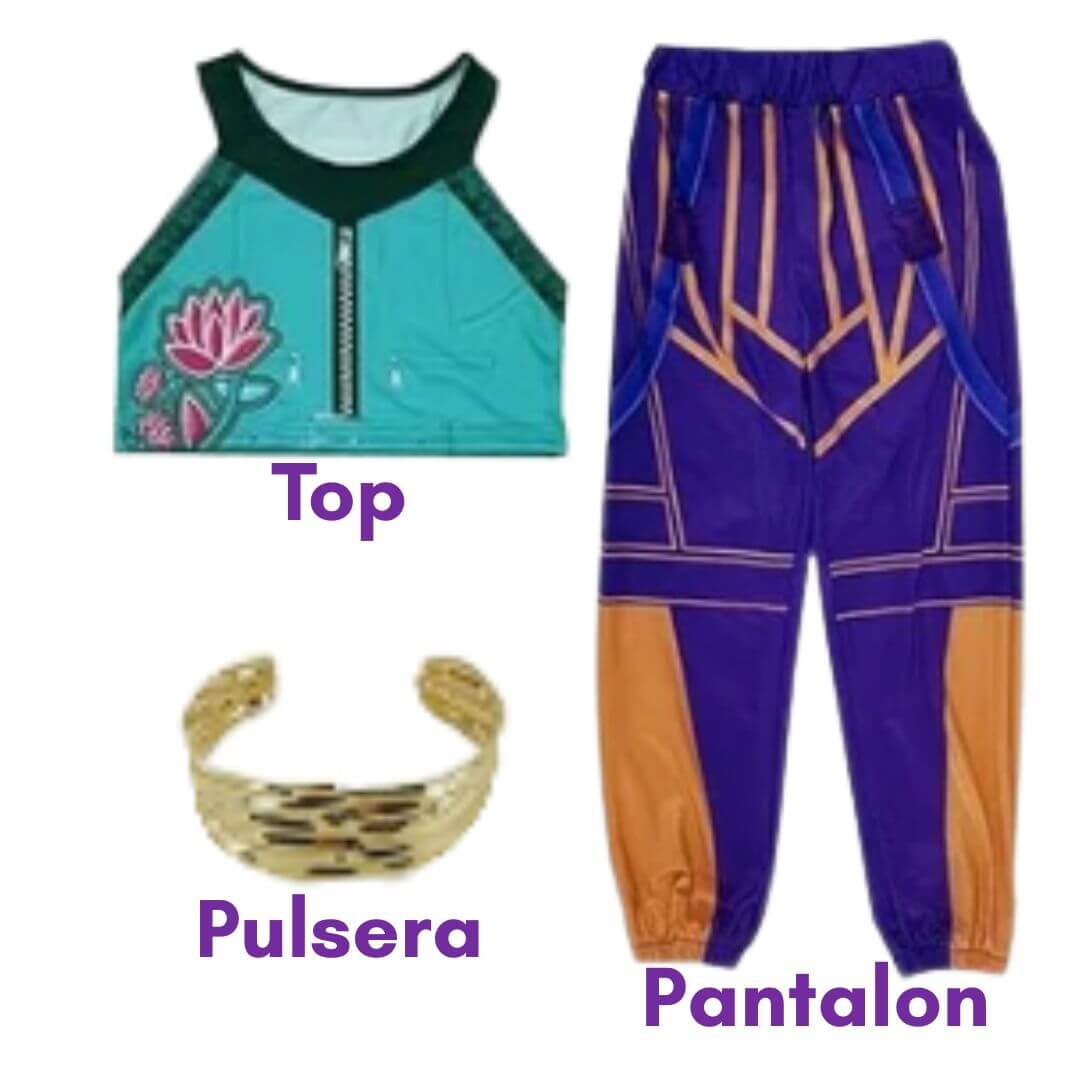 TRAJE ZOEY GUERRERAS KPOP DEMON HUNTERS PELUCHE  - TALLA 4 HASTA 14 - 4