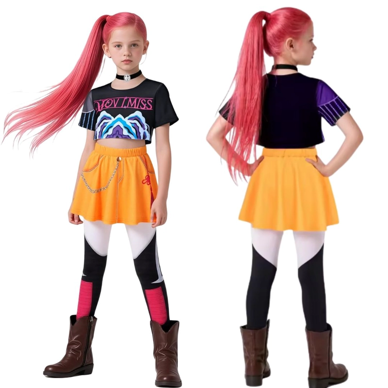 TRAJE MIRA KPOP DEMON HUNTERS PELUCHE IMPORTADO - TALLA 6 HASTA 14 - 3