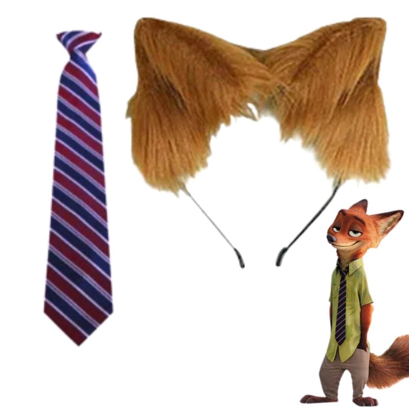 Set De Disfraz De Zorro De Peluche – Máscara, Cola Y Guantes Para Fursuit Y Cosplay, Accesorios Realistas Para Halloween, Carnaval Y Eventos Furry