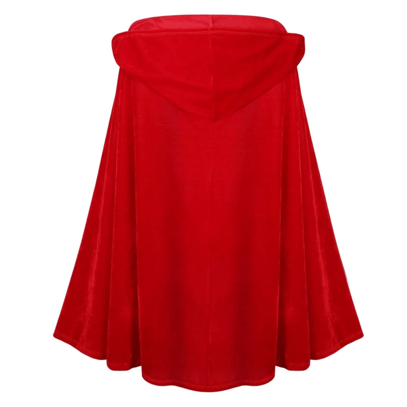 CAPA CAPERUCITA ROJA TERCIOPELO DISFRAZ - NIÑAS Y ADULTOS - 2