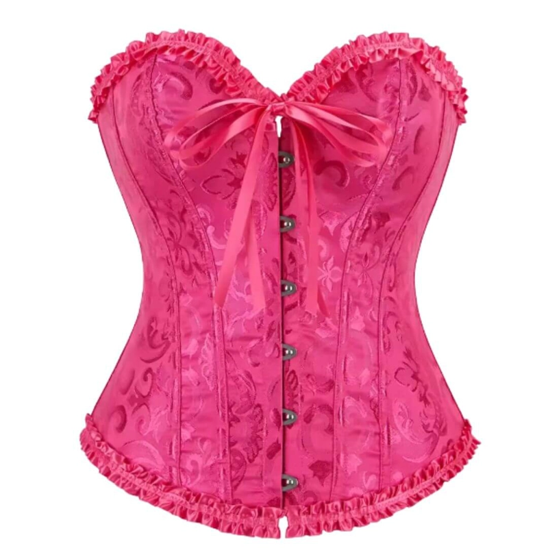 CORSET ENCAJE PRINCESS FUCSIA CORSET VICTORIANO - 1