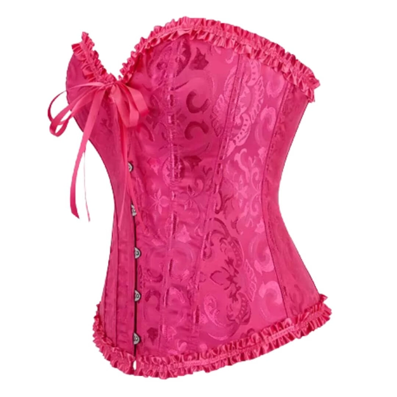 CORSET ENCAJE PRINCESS FUCSIA CORSET VICTORIANO - 2