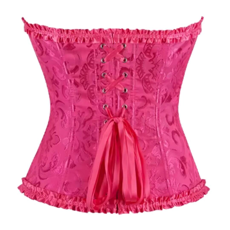 CORSET ENCAJE PRINCESS FUCSIA CORSET VICTORIANO - 3