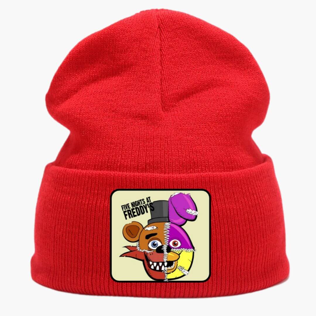 BEANIE FNAF FIVE NIGHTS AT FREDDYS ROJO PELUCHE - NIÑOS Y ADULTOS - 1