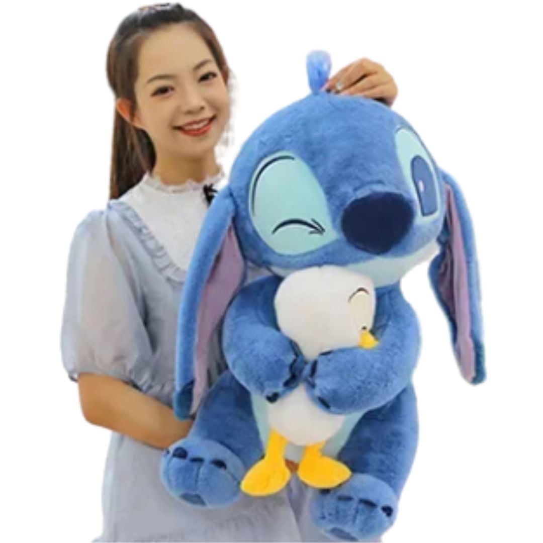 PELUCHE STITCH AZUL + PATITO - MIDE 65 CMS ALTO - 1