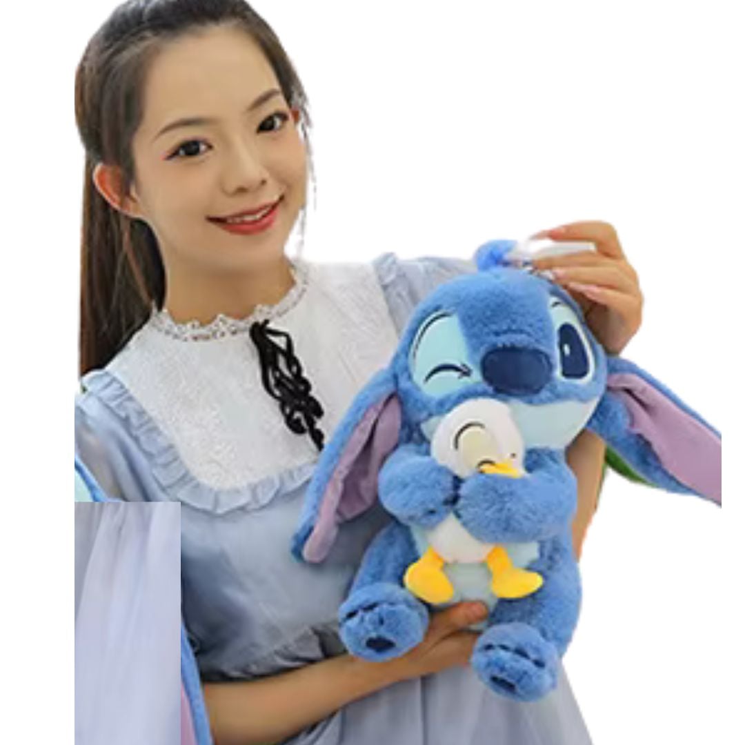 PELUCHE STITCH AZUL + PATO  - MIDE 32 CMS - 1
