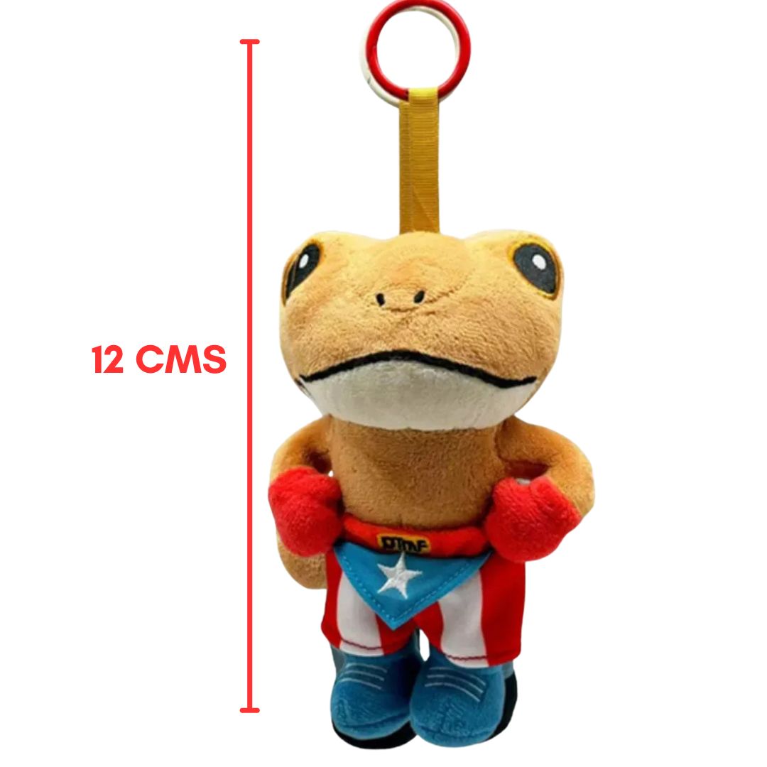 PELUCHE SAPO CONCHO BOXEADOR DTMF BAD BUNNY POLOS - MIDE 12 CM ALTO - 1