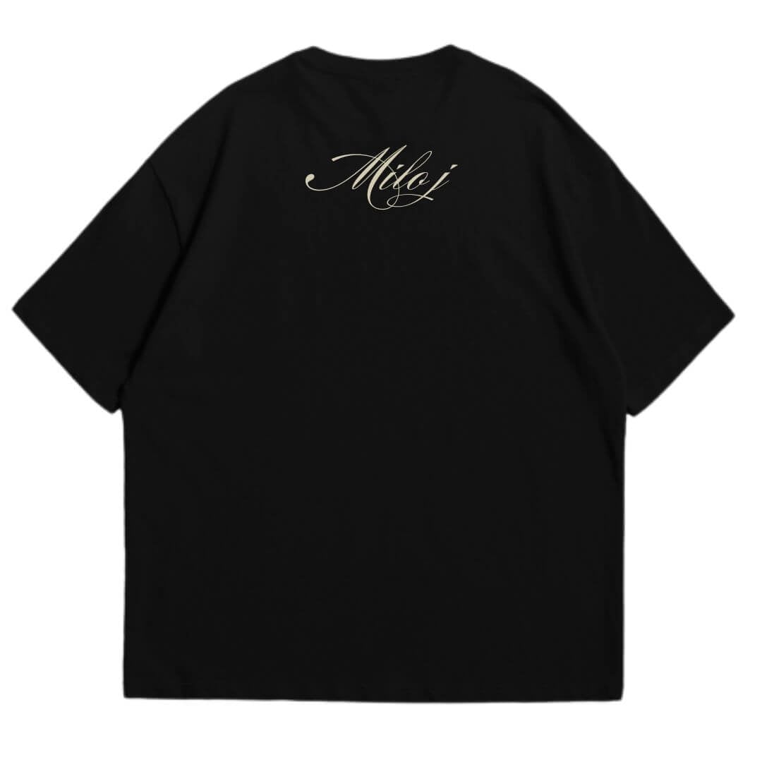 POLO OVERSIZE MILO J TOUR LVEMC 2026 NEGRO - TALLAS 16 AL XL - 2