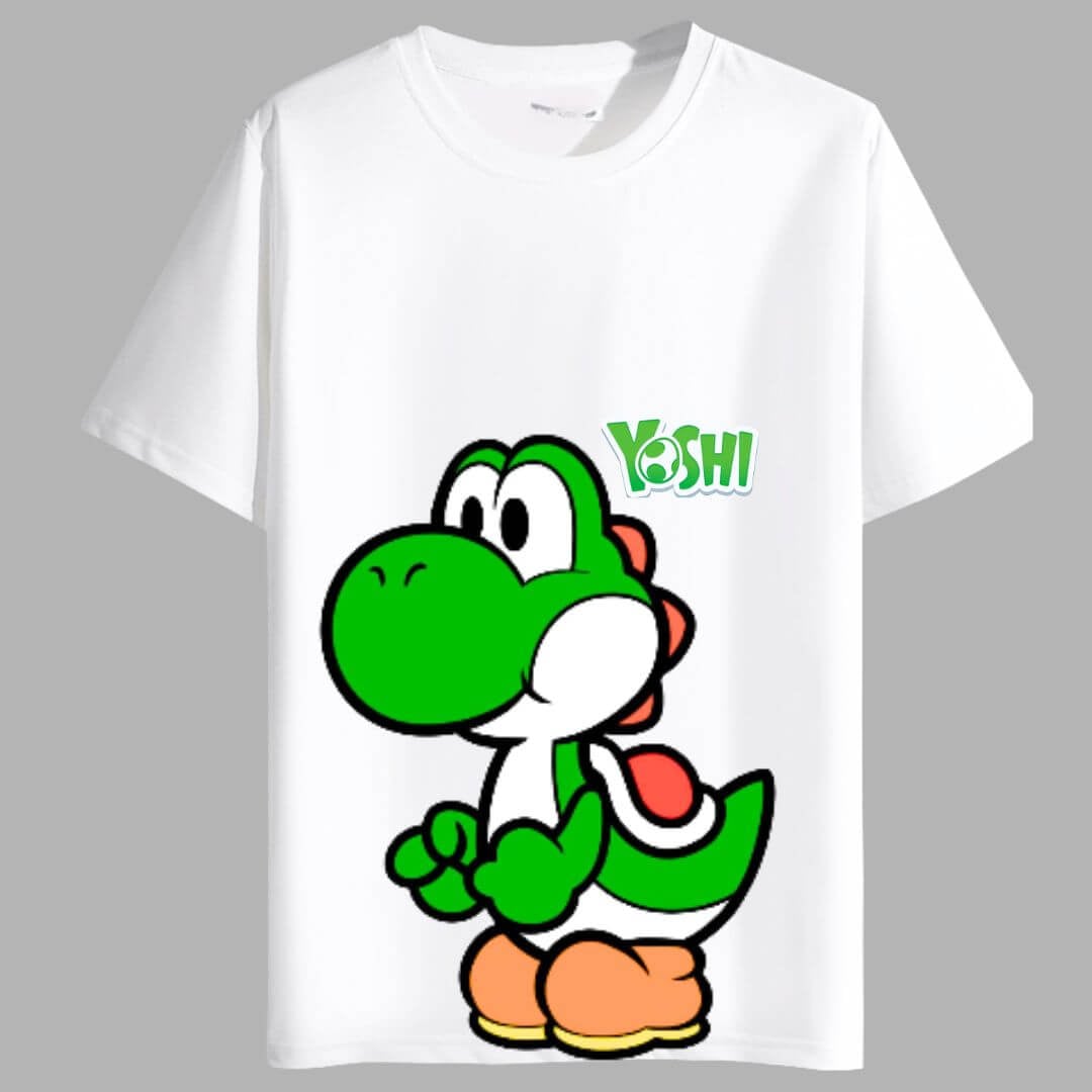 POLOS YOSHI DE SUPER MARIO BROS ALGODÓN PELUCHE - TALLAS 6 AL XL - 1