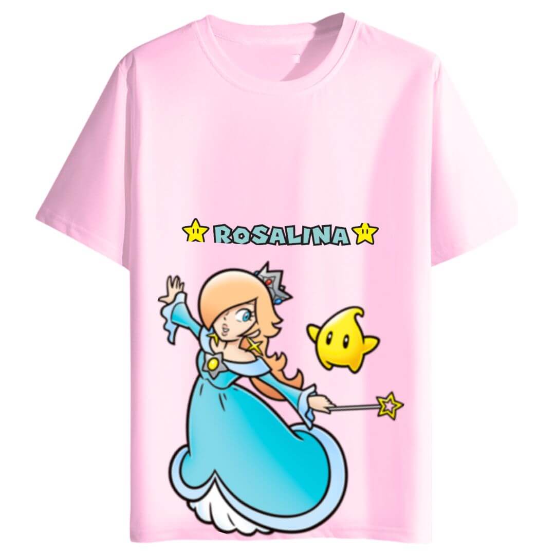 POLOS PRINCESA ROSALINA ALGODÓN PELUCHE MARIO BROS - TALLAS 6 AL XL - 1