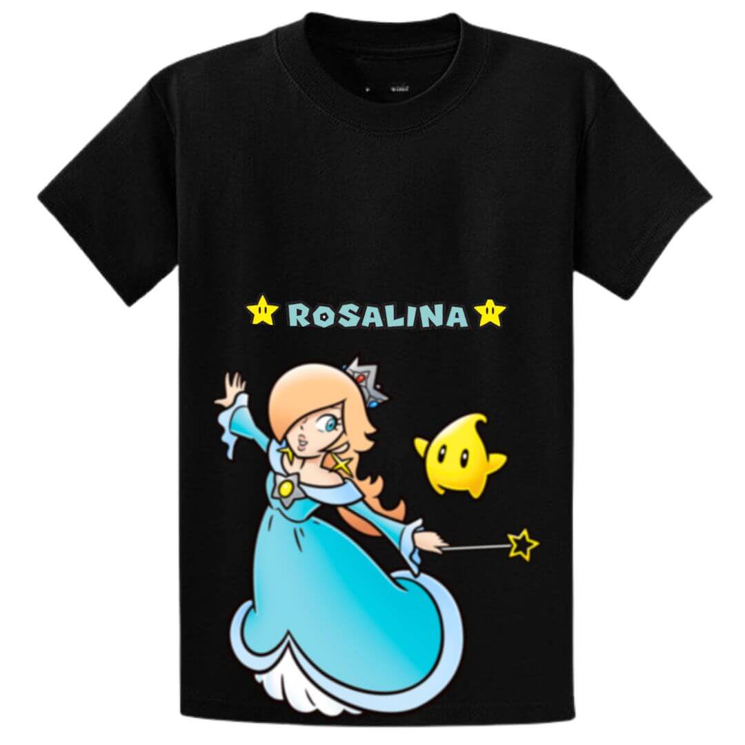 POLOS PRINCESA ROSALINA ALGODÓN PELUCHE MARIO BROS - TALLAS 6 AL XL - 1