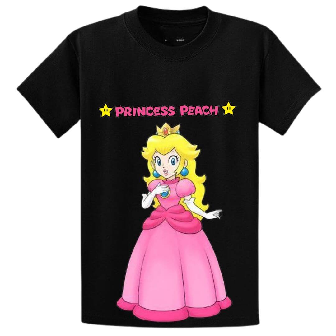 POLOS PRINCESA PEACH ALGODÓN PELUCHE  - TALLAS 6 AL XL - 1