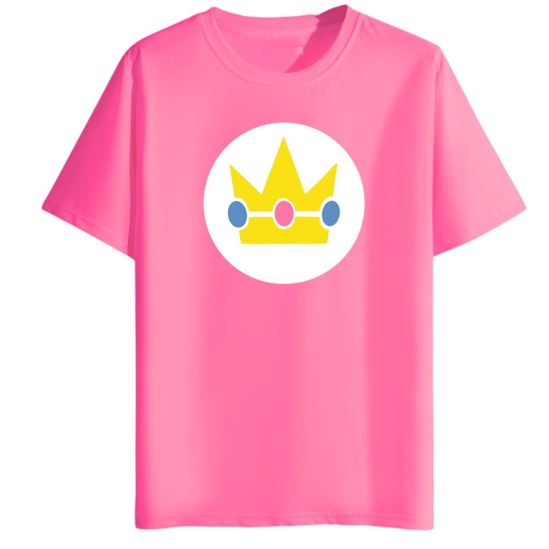 POLOS ALGODÓN PRINCESA PEACH FUCSIA PELUCHE  - TALLAS 6 AL XL - 1