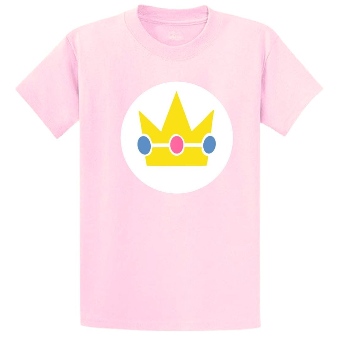 POLOS ALGODÓN PRINCESA PEACH ROSADO PELUCHE - TALLAS 6 AL XL - 1