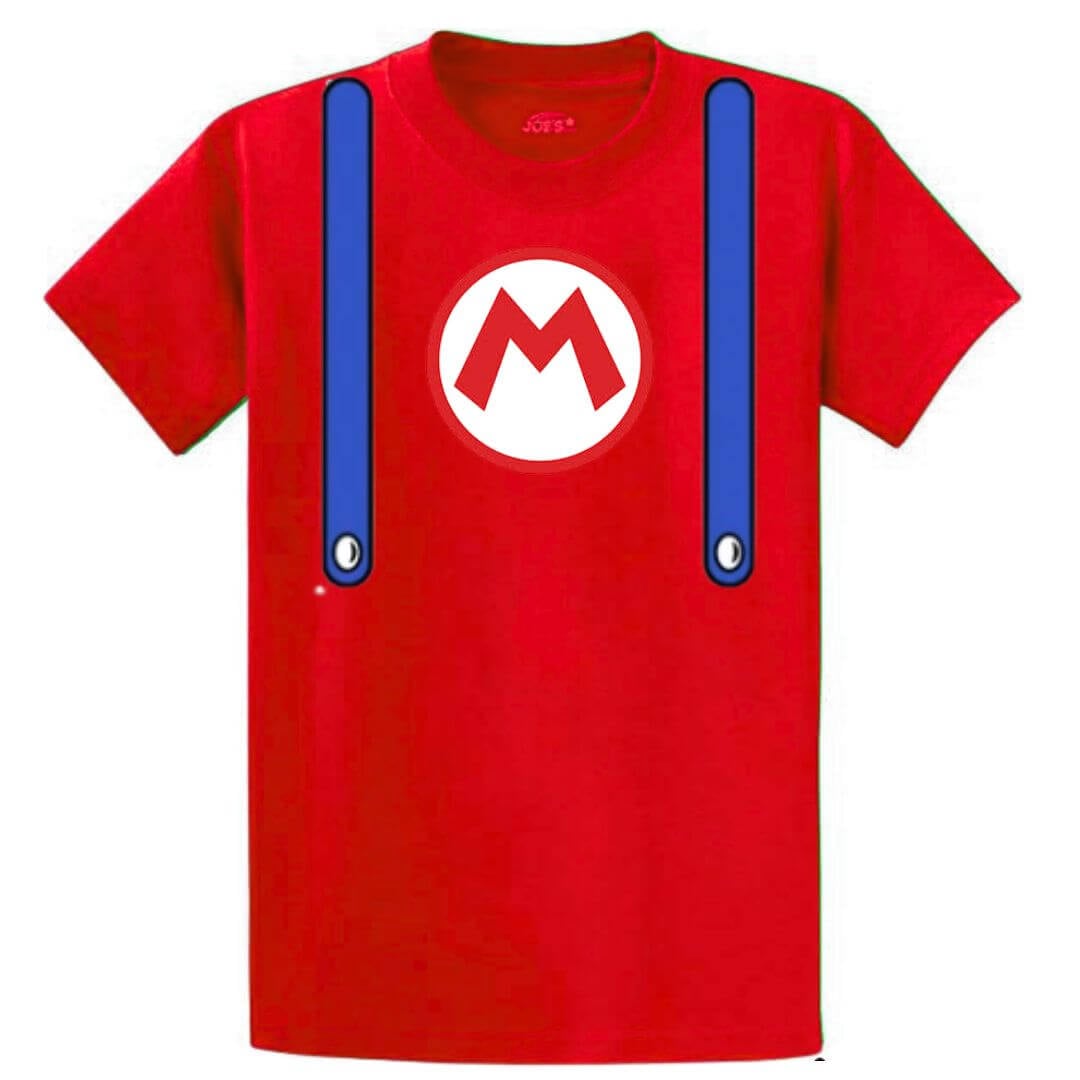 POLOS ALGODÓN MARIO BROS ROJO PELUCHE  - TALLAS 6 AL XL - 1