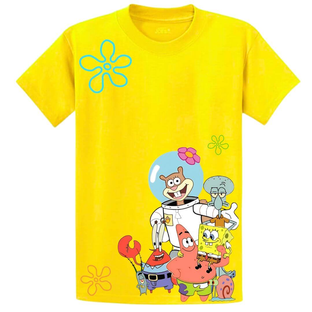 POLOS ALGODON BOB ESPONJA SQUAREPANTS PELUCHE - TALLAS 6 HASTA XL - 1