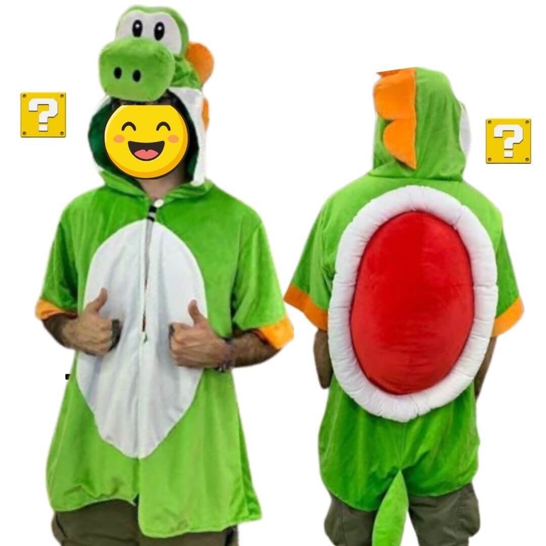 DISFRAZ YOSHI TRAJE PELUCHE MARIO BROS - TALLAS 6 HASTA S - 1