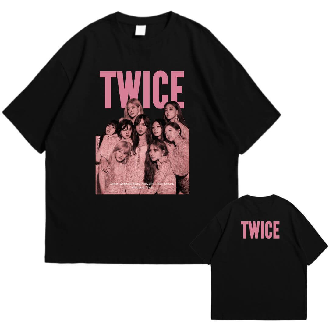 POLOS TWICE OVERSIZE ALGODÓN NEGRO - TALLAS 16 HASTA XL - 1