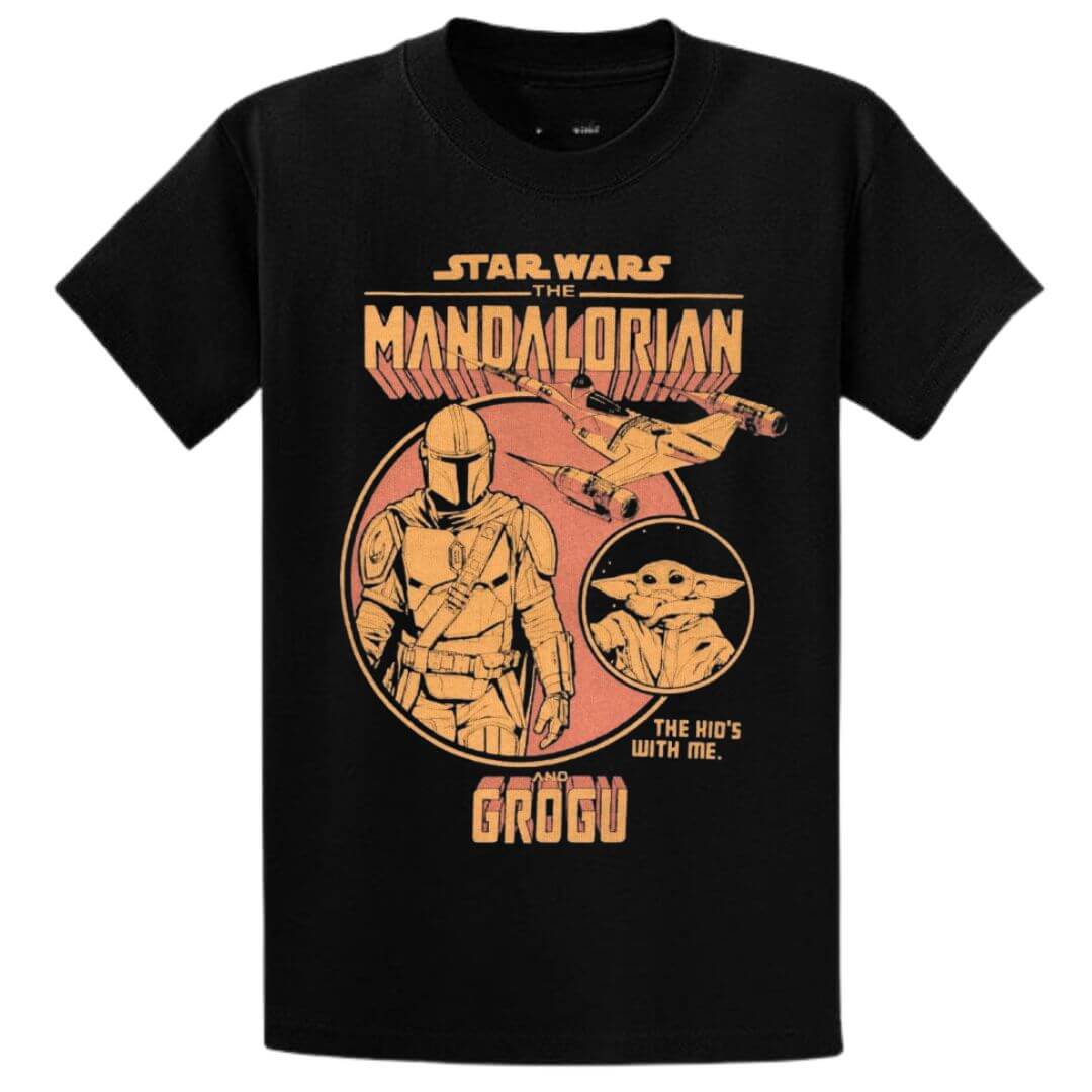 POLOS ALGODON YODA MANDALORIAN GROGU PELUCHE - TALLAS 6 AL XL - 1