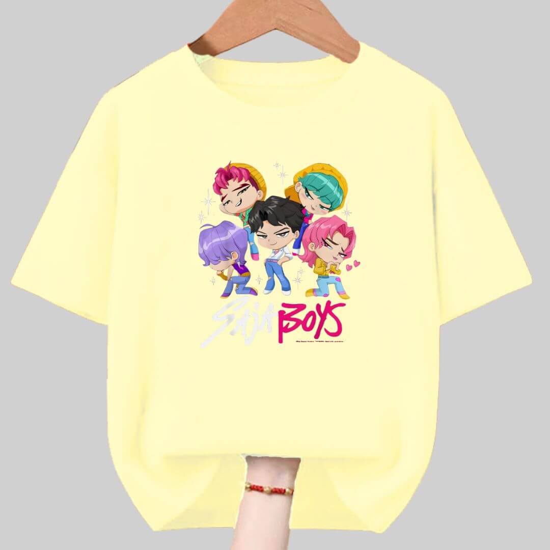 POLOS ALGODON SAJA BOYS DE GUERRERAS KPOP PELUCHE - TALLAS 6 AL XL - 1
