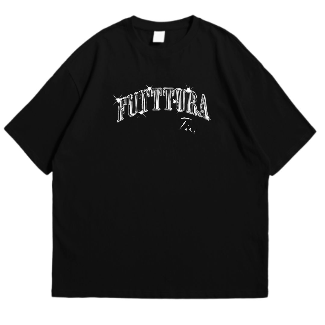 POLOS TINI FUTTURA OVERSIZE ALGODÓN NEGRO - TALLAS 16 AL XL - 2
