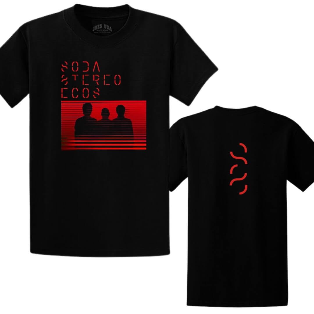 POLOS SODA STEREO ECOS 2026 ALGODÓN NEGRO - TALLAS 16 AL XL - 1
