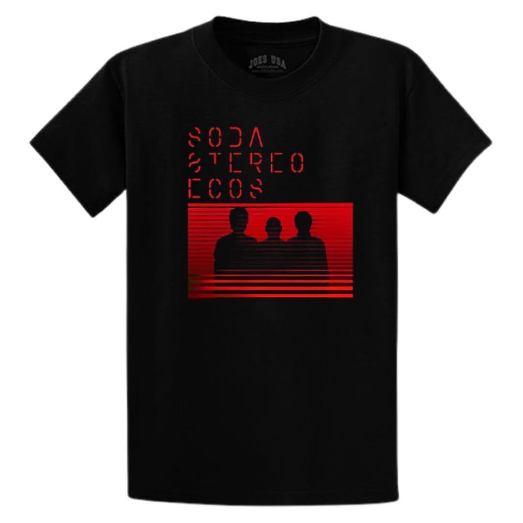 POLOS SODA STEREO ECOS 2026 ALGODÓN NEGRO - TALLAS 16 AL XL - 2