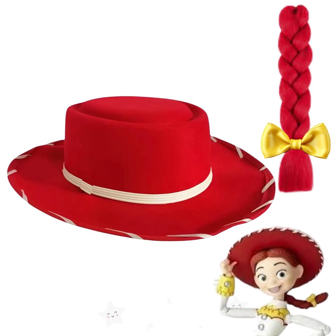 GORRO VAQUERITA + TRENZA JESSY TOY STORY PELUCHE - 1