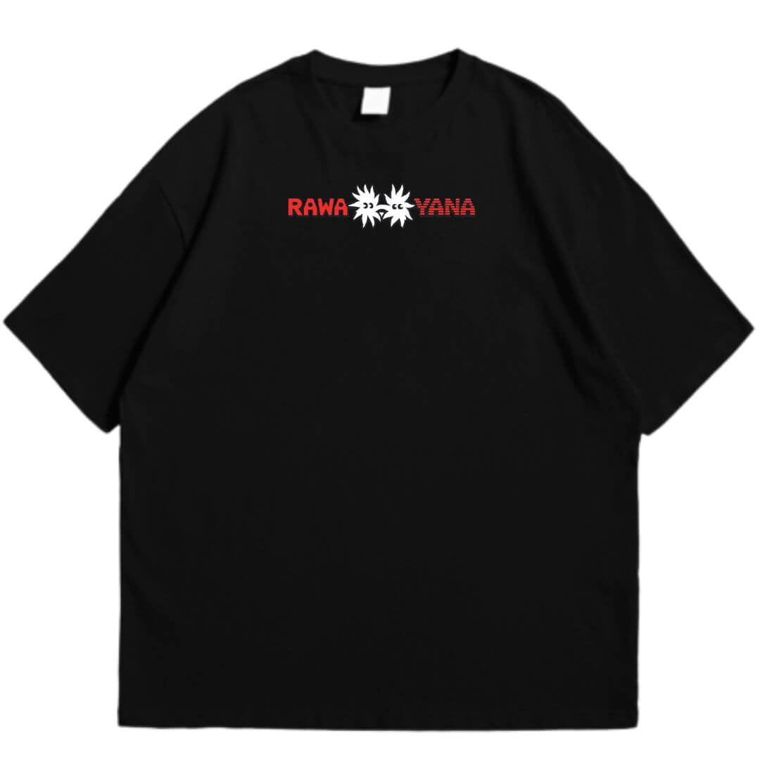 POLO RAWAYANA ALGODÓN OVERSIZE NEGRO - TALLAS XS HASTA XL - 2
