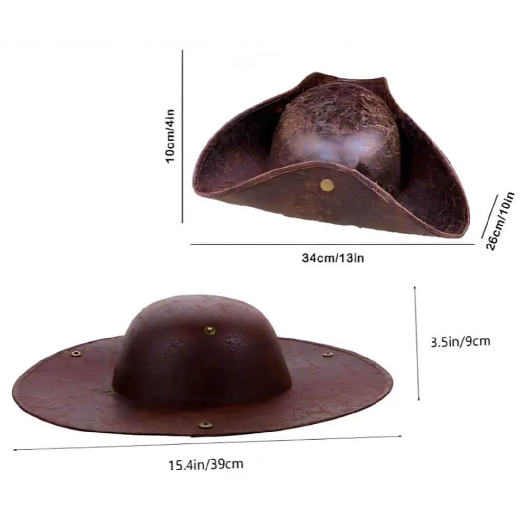 SOMBRERO PIRATA DEL CARIBE JACK SPARROW GORRO DISFRAZ - NIÑOS Y ADULTOS - 3