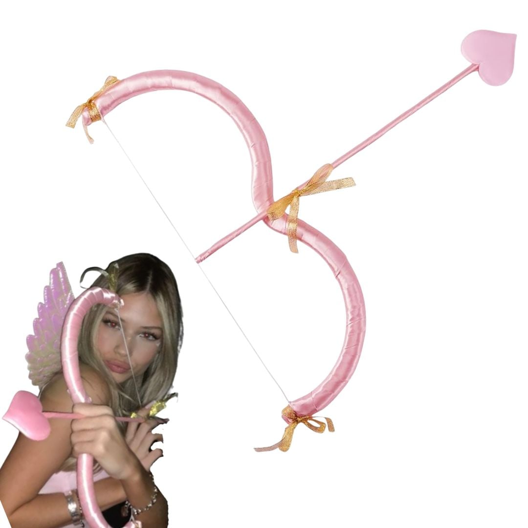 ARCO CUPIDO ROSADO HALLOWEEN DISFRAZ - NIÑOS Y ADULTOS - 1