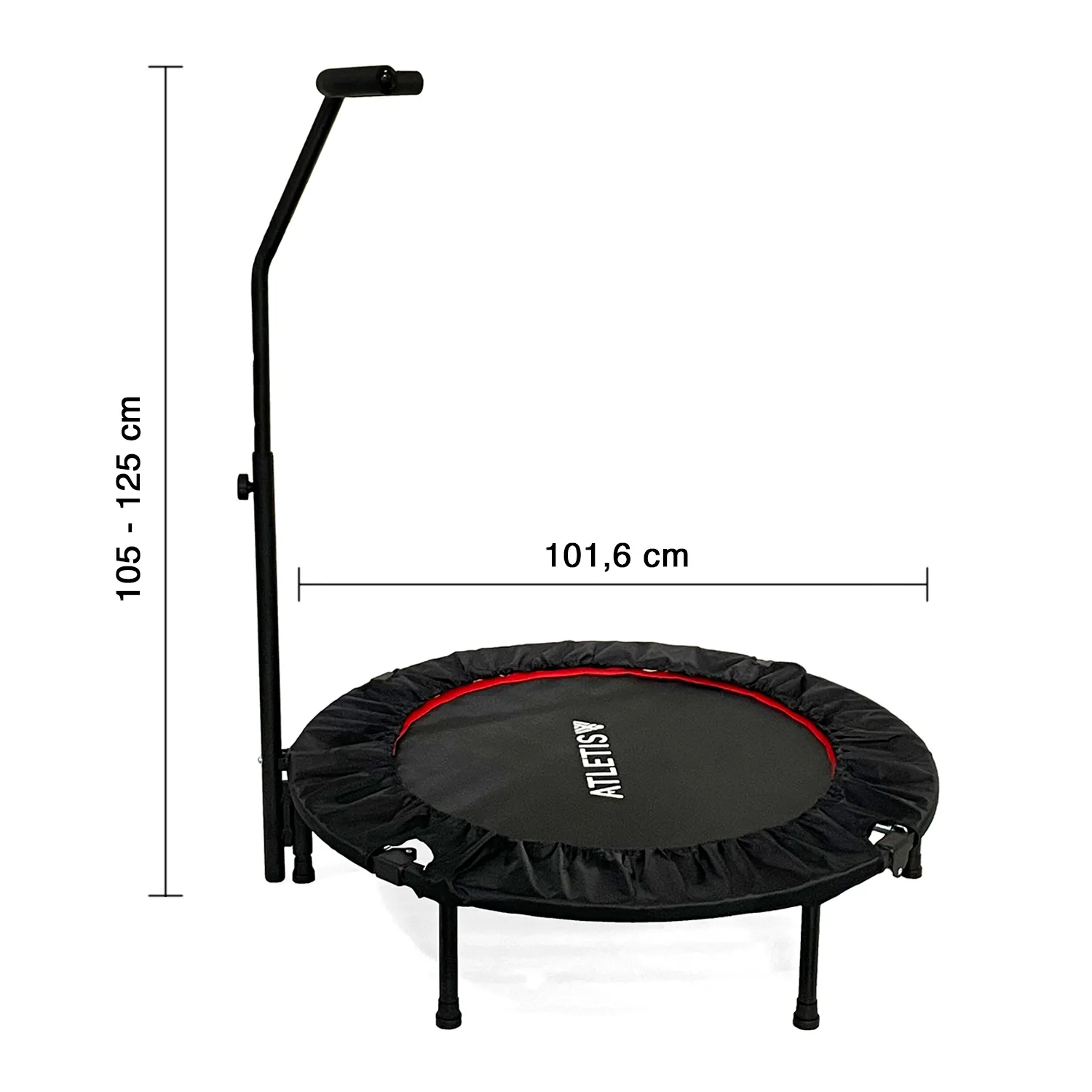 TRAMPOLÍN ATLETIS 1598550 1.02M CON BARRA PRO FITNESS - 3