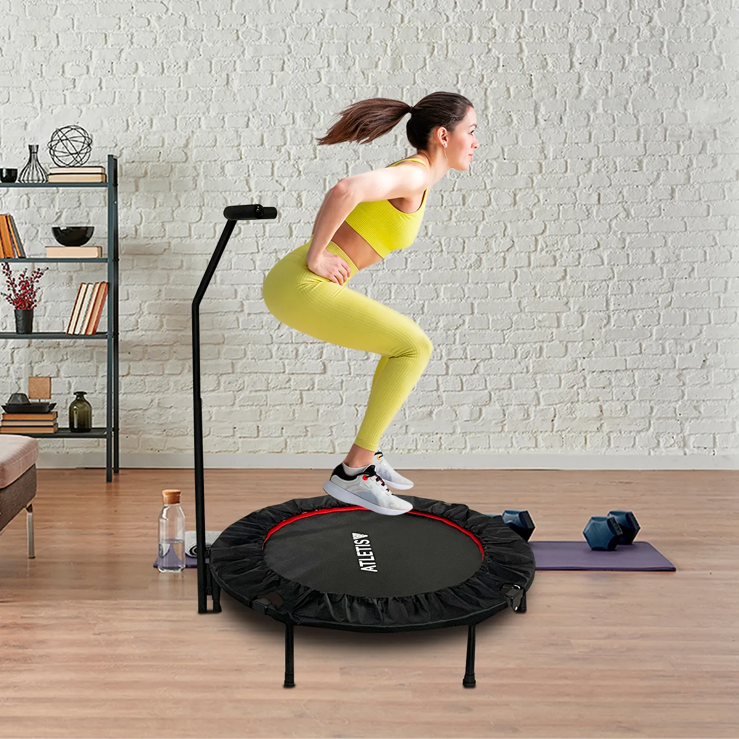 TRAMPOLÍN ATLETIS 1598550 1.02M CON BARRA PRO FITNESS - 6