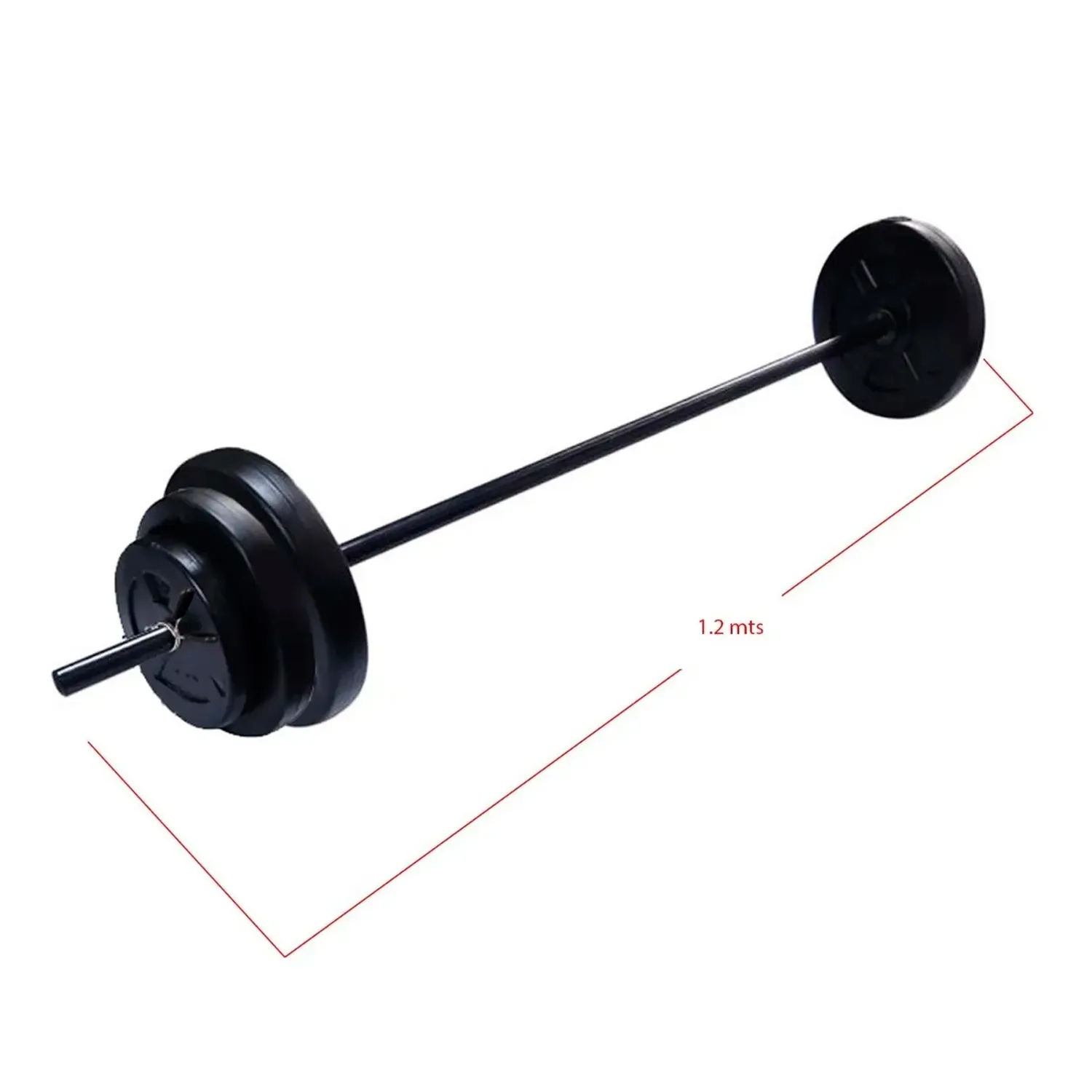 SET BARRA ATLETIS 57066 1.2 MTS + DISCOS CEMENTO 20 KG - 2
