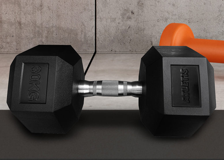 MANCUERNA HEXAGONAL 30 KG NEGRO - 7