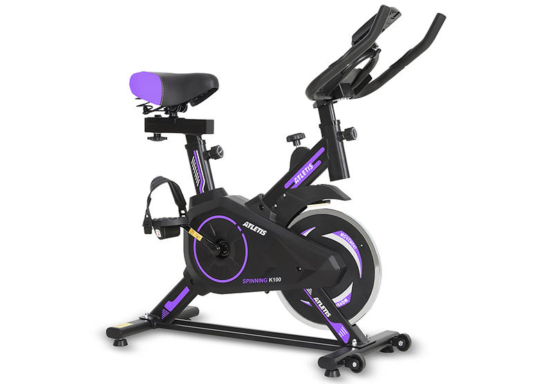 BICICLETA SPINNING K100 MORADO - 1