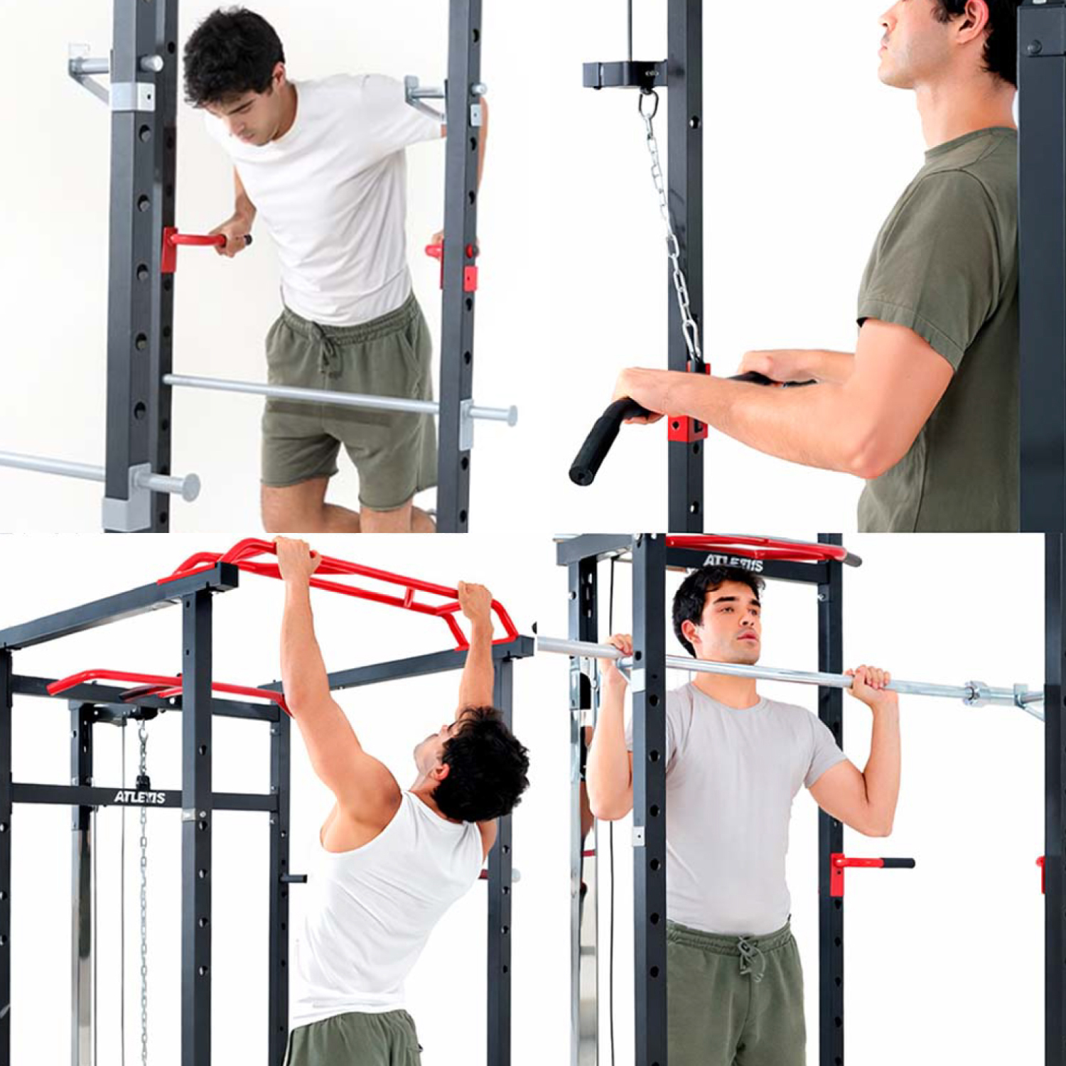 HOME GYM JAULA POWER RACK ATLETIS FORCE LINE 300 - 8