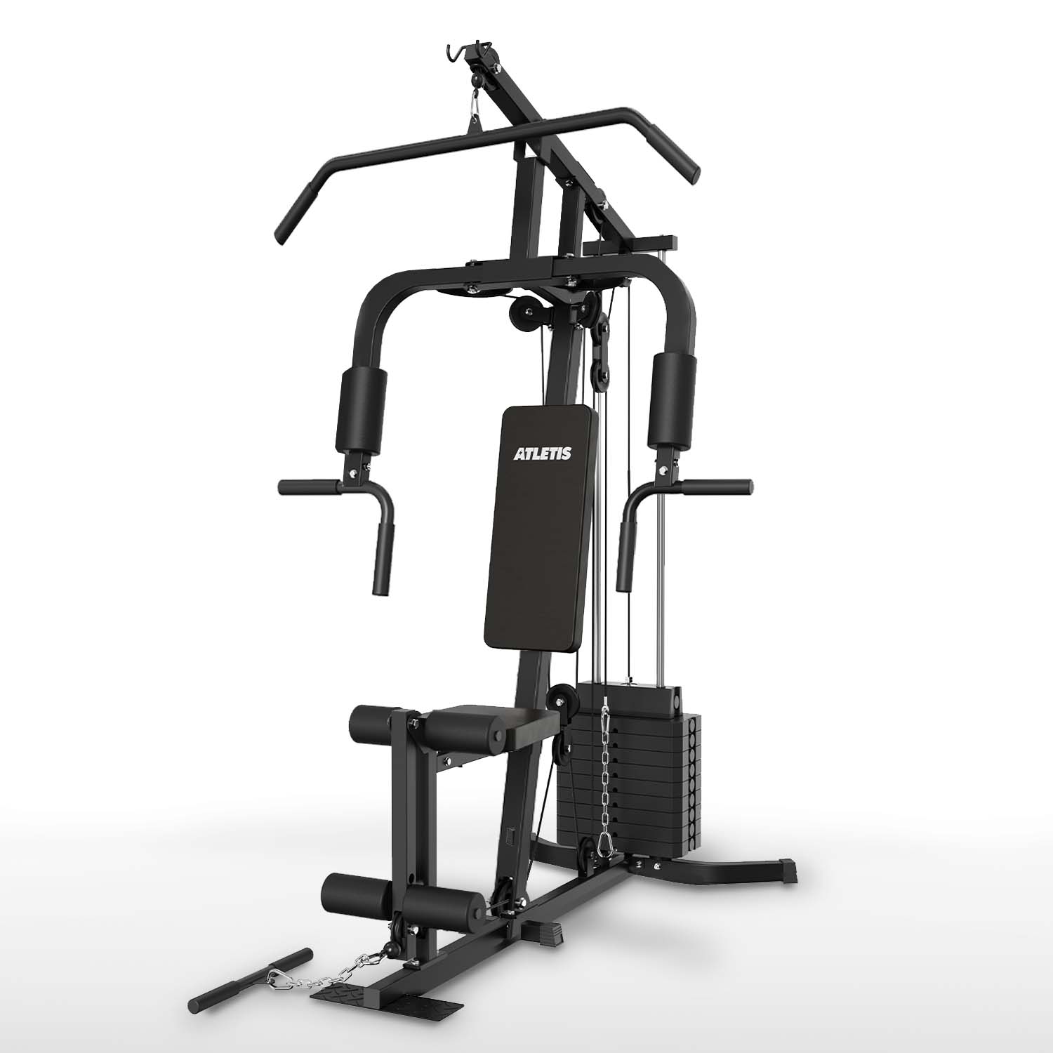 HOME GYM MULTIFUNCIONAL XTREME FORCE 45 KG CON POLEAS - 1