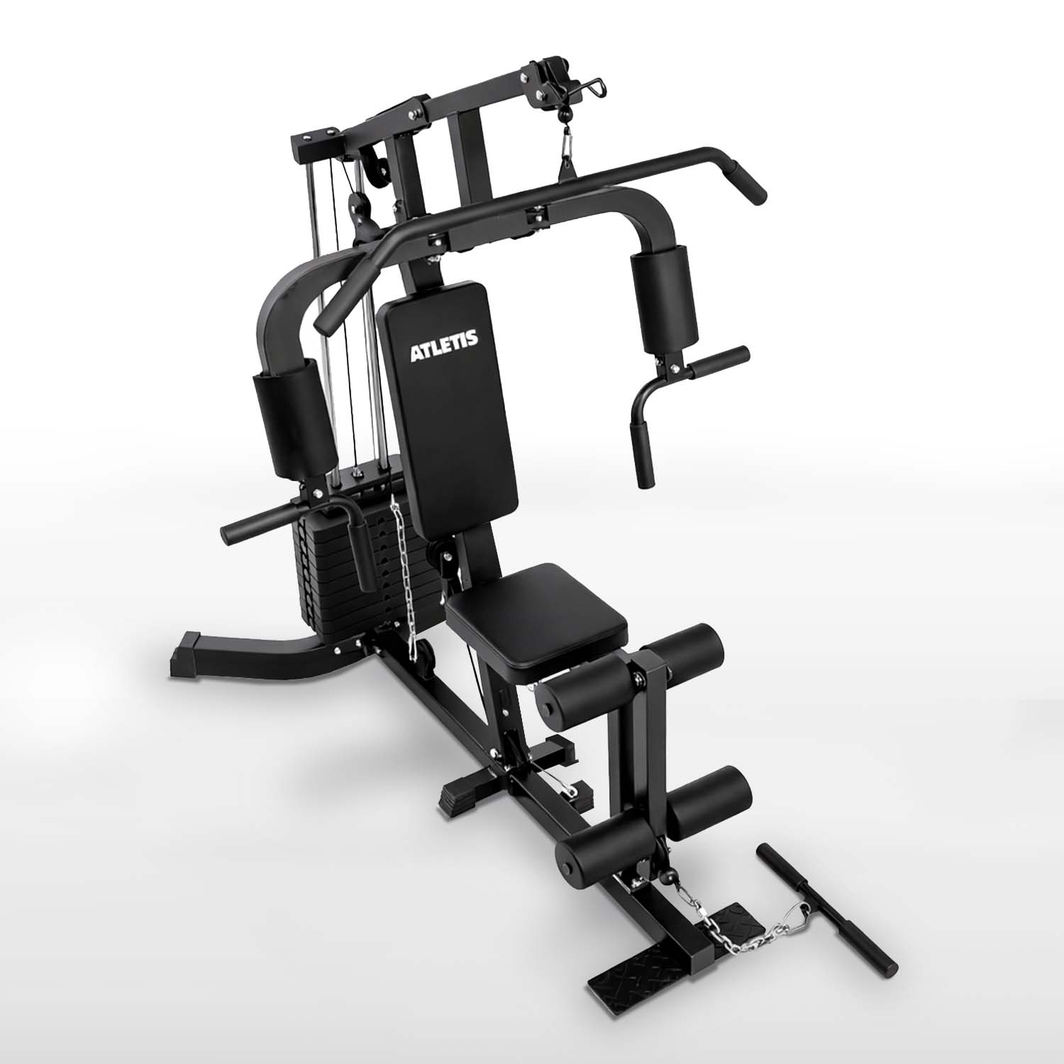 HOME GYM MULTIFUNCIONAL XTREME FORCE 45 KG CON POLEAS - 6
