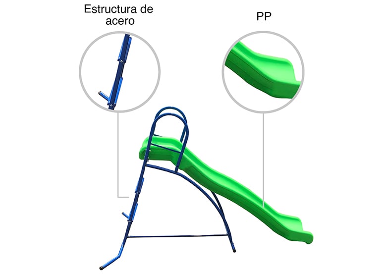 RESBALÍN INFANTIL 4.5 FT VERDE - 4