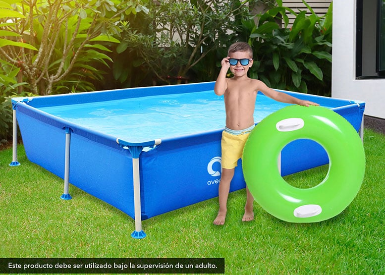 PISCINA ESTRUCTURAL ATLETIS 42X127X188 CM 1125 L CELESTE - 2