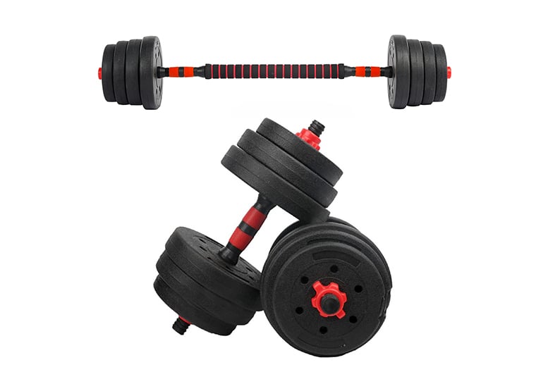 SET MANCUERNAS ATLETIS 1606850 30KG BARRA 2 EN 1 - 1