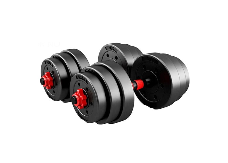 SET MANCUERNAS ATLETIS 1606850 30KG BARRA 2 EN 1 - 5