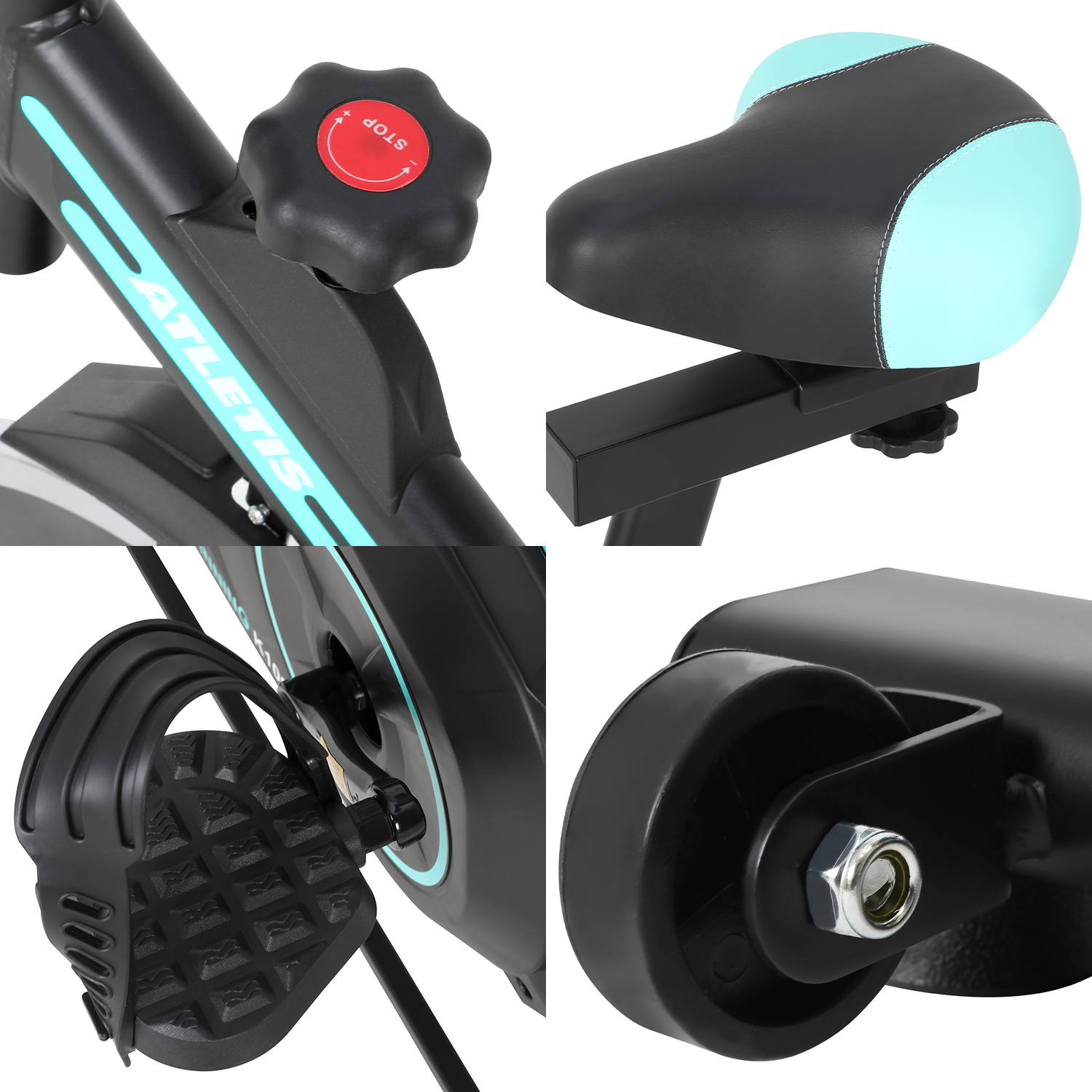 BICICLETA SPINNING K100 LITE VERDE - 5