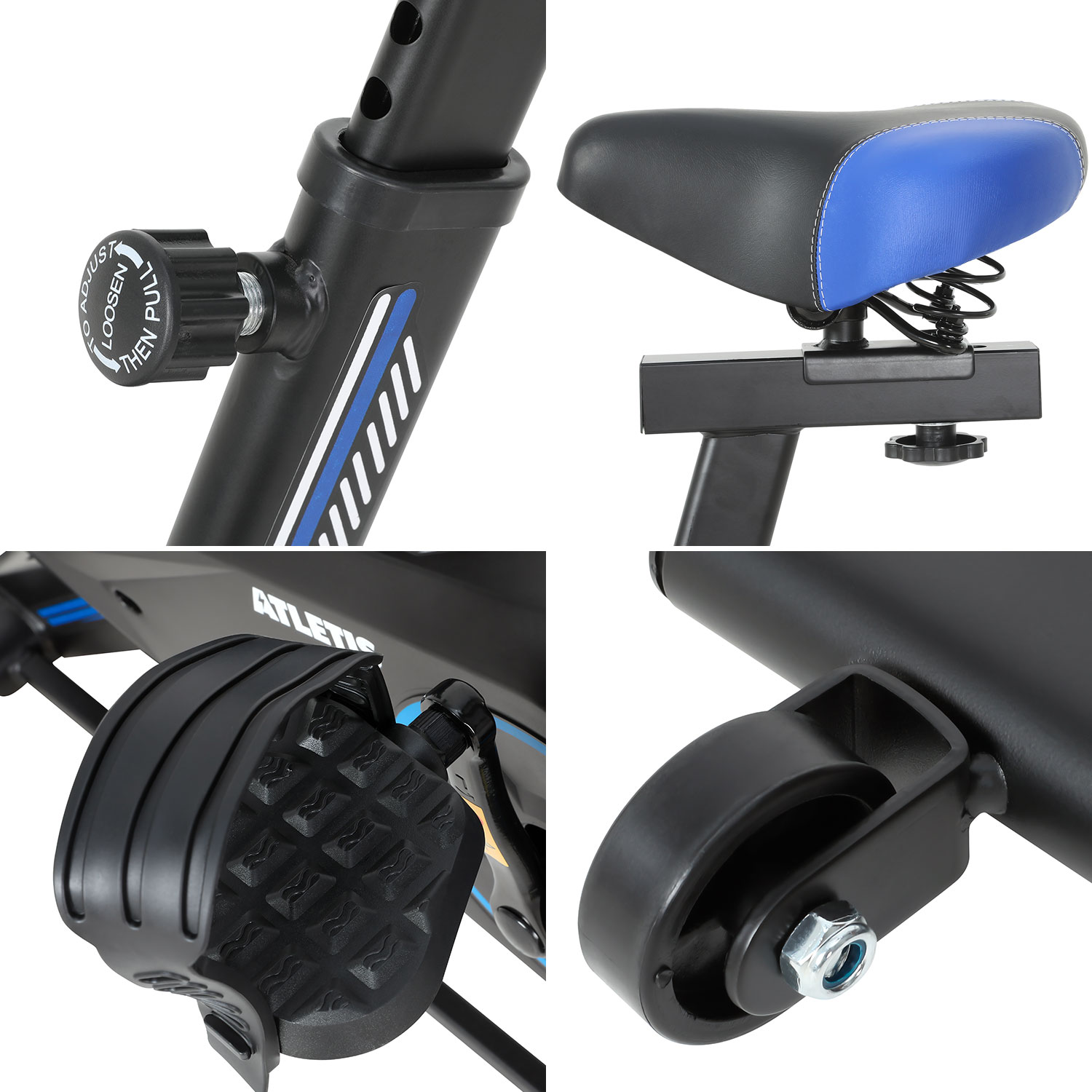 BICICLETA SPINNING K100 LITE AZUL - 5
